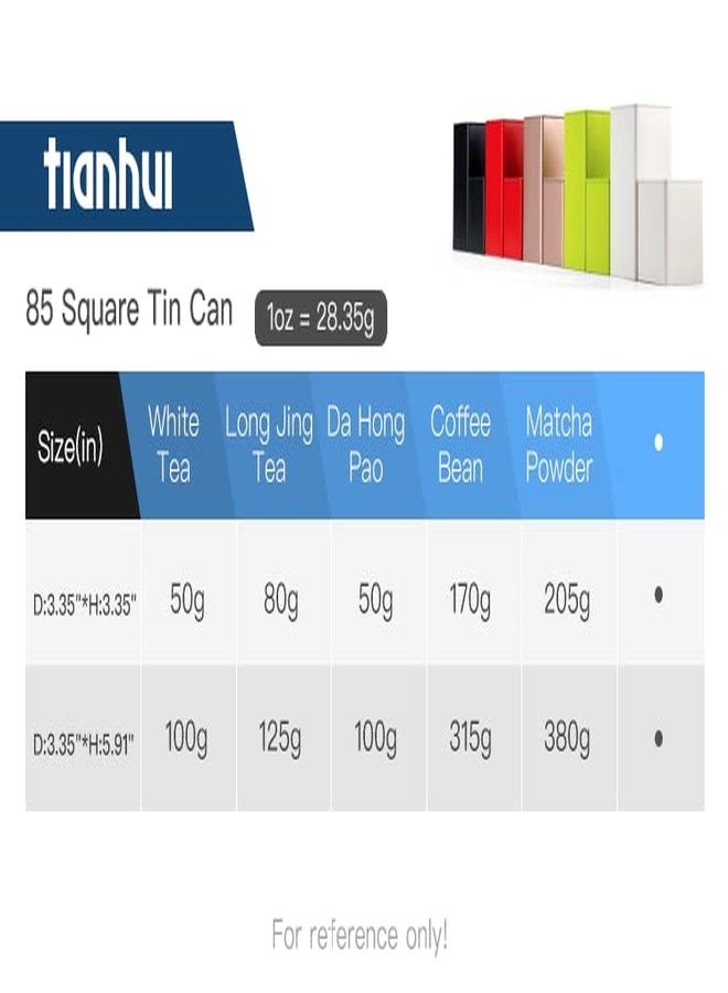 Tianhui Colorful Square Tin Can Empty Cube Steel Box Storage Container for Treats, Gifts, Favors, Loose Tea, Coffee and Crafts, Mini Portable Small Storage Kit (Green, 2-Small) - Image 3